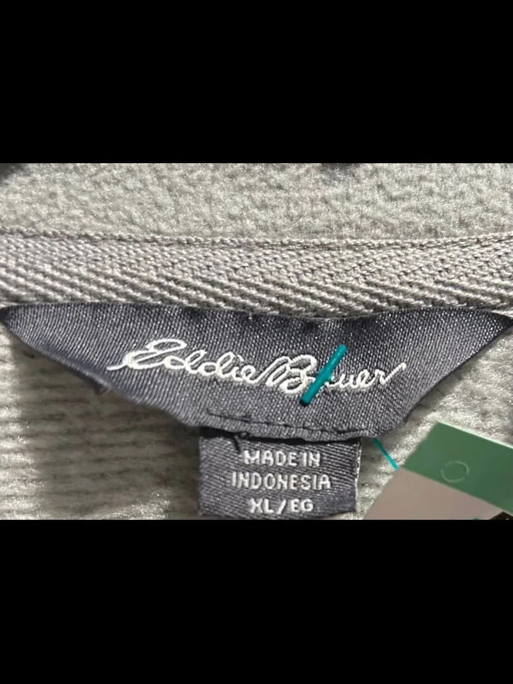Eddie Bauer Men’s Sweater Fleece 1/4 Zip Pullover - Light Gray (Size XL)